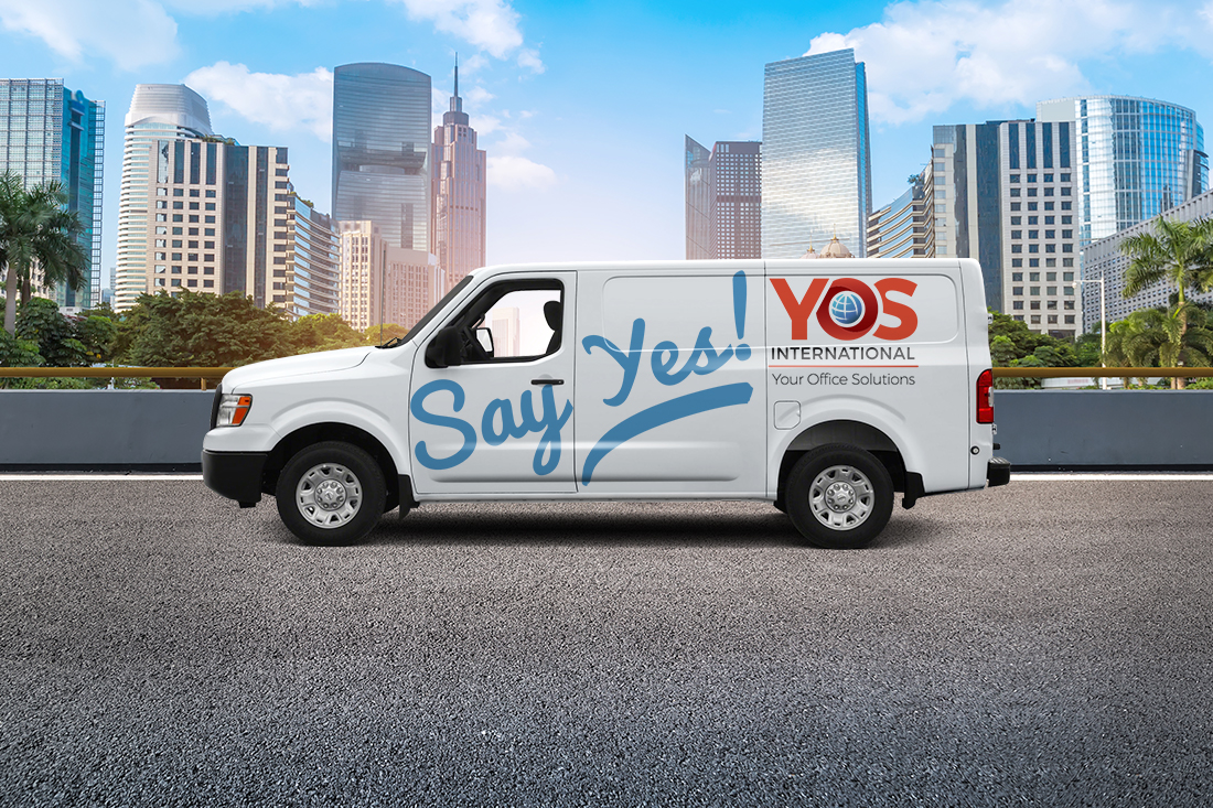 Mark Regynski | YOS INTERNATIONAL - Say Yes! | Cargo Van Mockup