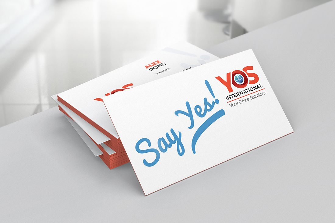 Mark Regynski | YOS INTERNATIONAL | Business Card Mockup