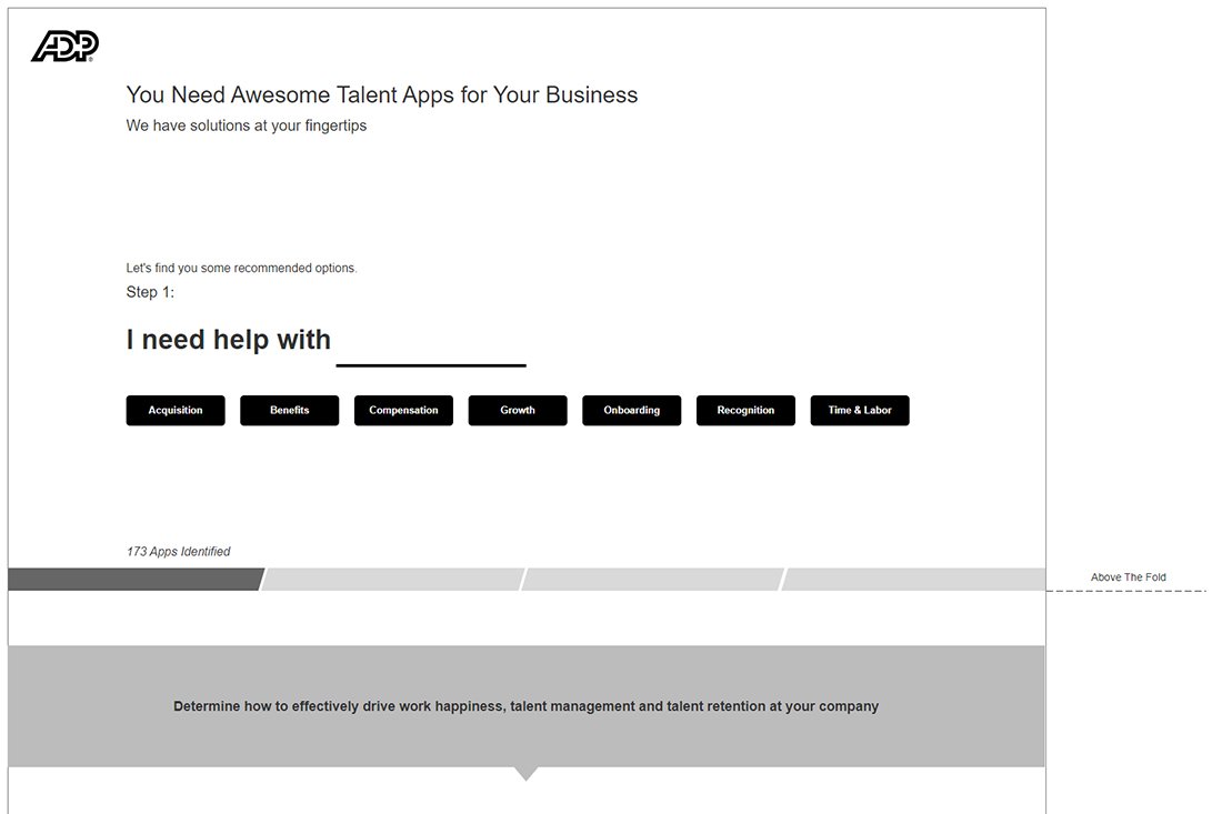 Mark Regynski | ADP: Engagement Meter | Information Architecture: Step 1 (Wireframe)