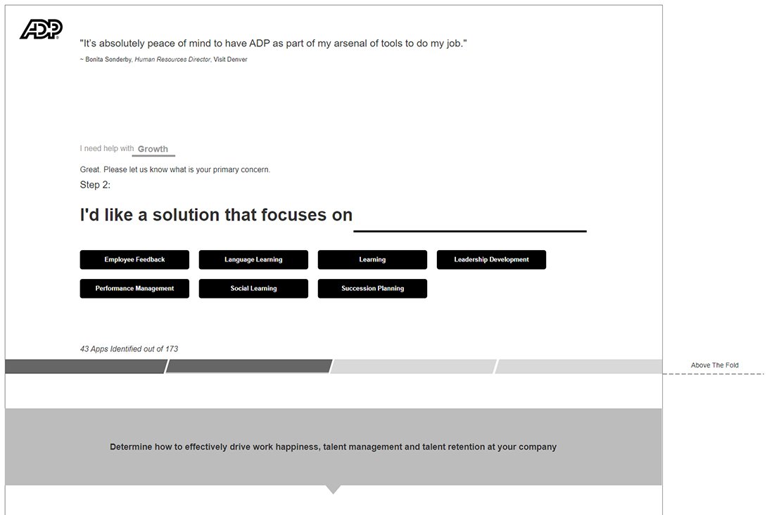 Mark Regynski | ADP: Engagement Meter | Information Architecture: Step 2 (Wireframe)