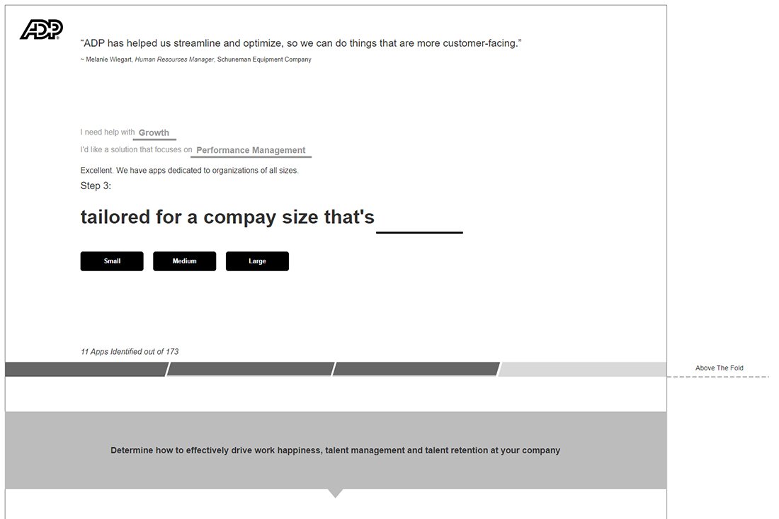 Mark Regynski | ADP: Engagement Meter | Information Architecture: Step 3 (Wireframe)