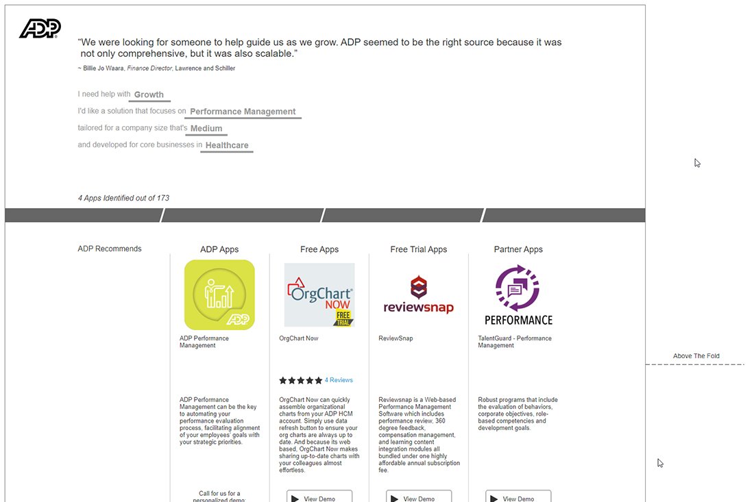 Mark Regynski | ADP: Engagement Meter | Information Architecture: Final (Wireframe)