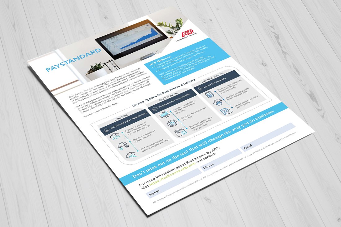 Mark Regynski | ADP: Real Income | PayStandard | Corporate Collateral | Lead Gen and Product Information PDF