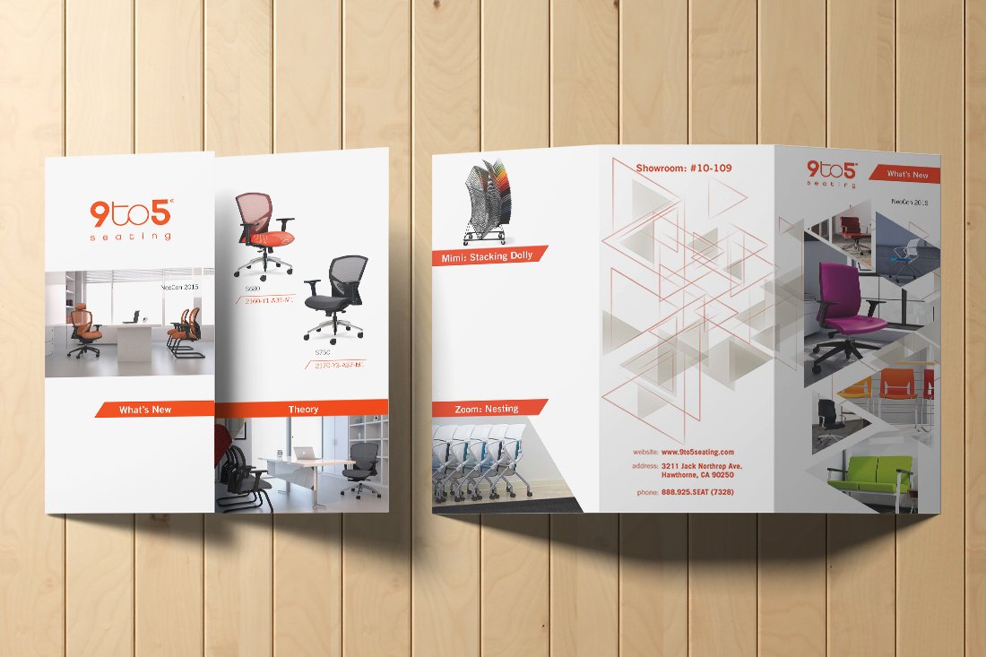 Mark Regynski | 9to5 Seating | Conference Marketing Collateral | NeoCon 2015 & 2016